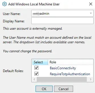 DataHub Windows Local Machine User