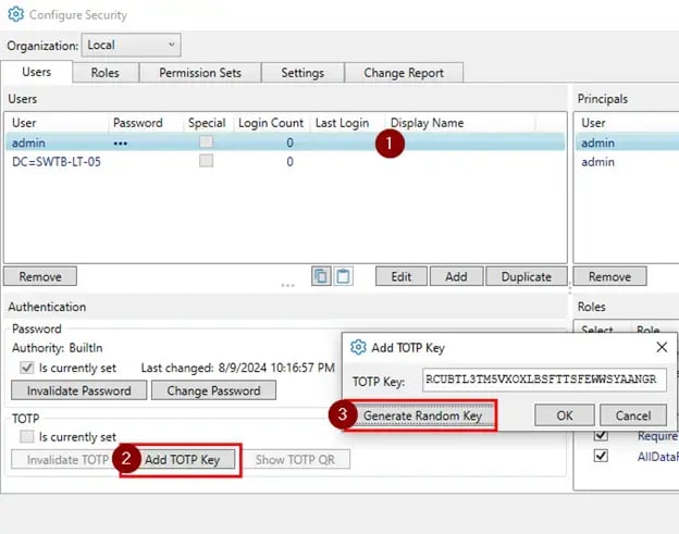 DataHub User Security Config