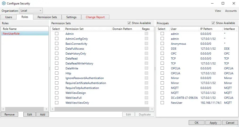 DataHub Roles View