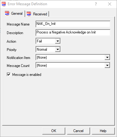 Screenshot - Sample OmniServer Error Message
