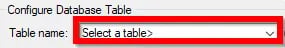 Datahub Table Name