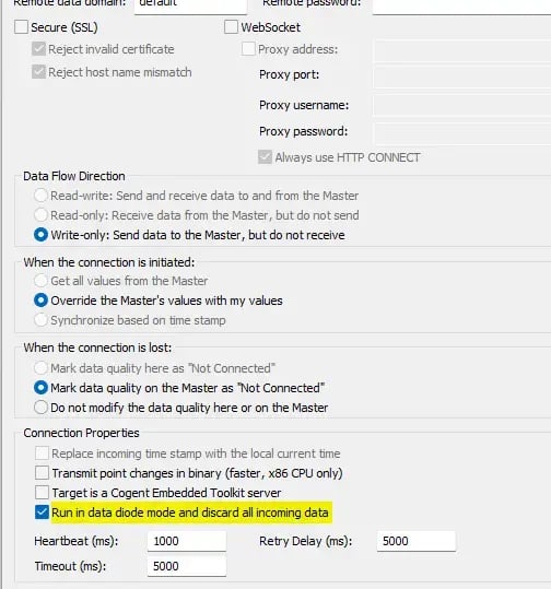 Cogent DataHub Data Diode Options