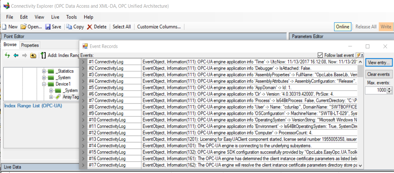 factorysoft opc client toolkit