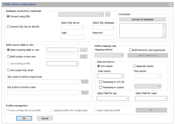 Additional advanced ODBC Driver Flexibility Features