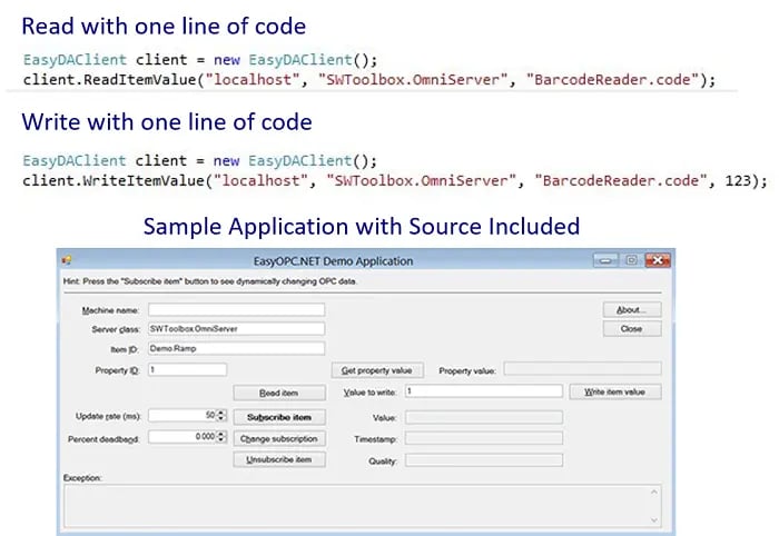 OPC Data Client OPC DA Example Code