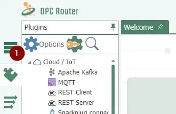 OPC Router Menu