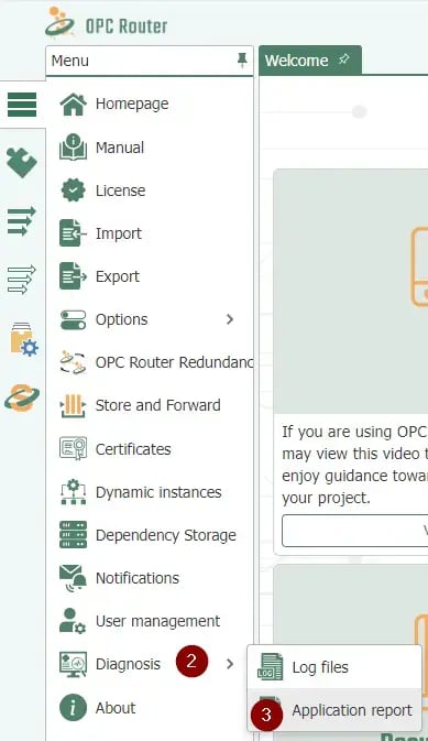 OPC Router Diagnosis App Report