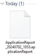 OPC Router Application Report file