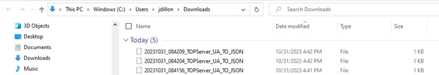 OPC Router JSON Files