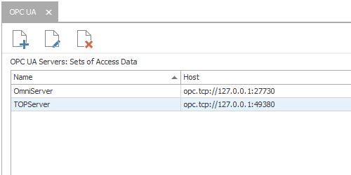 Screenshot - OPC Router OPC UA Plug-in Section