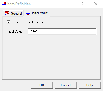 Screenshot - OmniServer Initial Value Item Settings