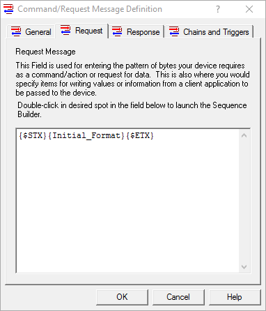 Screenshot - OmniServer Example Write Message Format