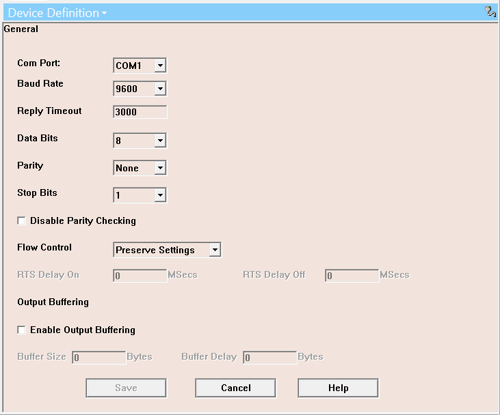 Configuring OmniServer COM Settings