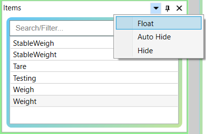 Screenshot - Floating a Module in OmniServer Visual Protocol Builder