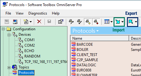 Screenshot_OmniServer_Toolbar_ProtocolImportExport