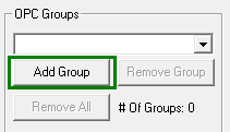 Adding an OPC Group in OmniServer OPC Test Client