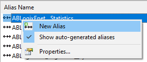 Screenshot - Option 2 for adding new aliases in TOP Server