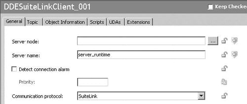 Screenshot - AVEVA System Platform Connecting to TOP Server SuiteLink