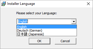 Selecting Language in TOP Server V6 Installer
