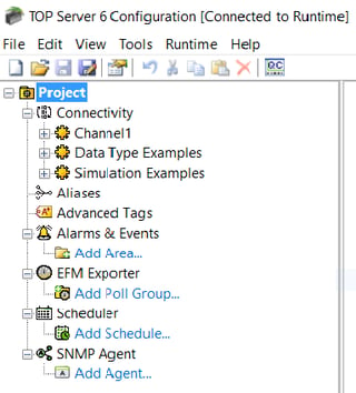 New Unified Tree View - TOP Server V6