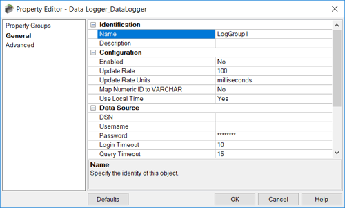 Screenshot - TOP Server Datalogger Plug-in