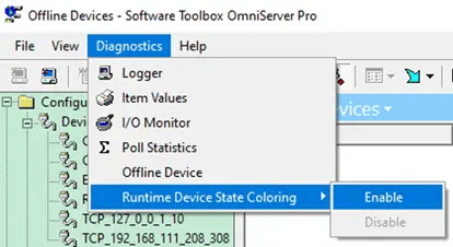 OmniServer Device State Coloring