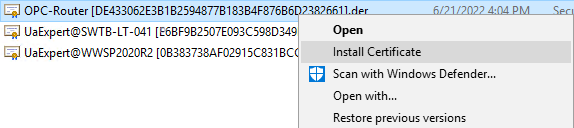 Screenshot_Install_Rejected_OPCRouter_Cert