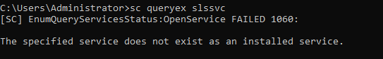 Screenshot_CMD_QueryEx_SLSSVC_NotInstalled