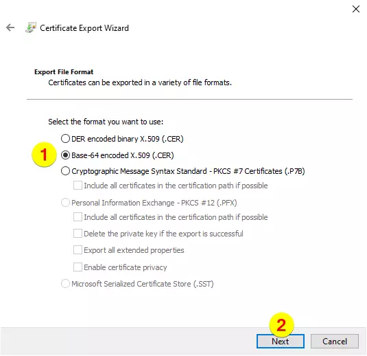Screenshot_OPC_Router_MQTT_Plug-in_Certificate_Export_File_Format